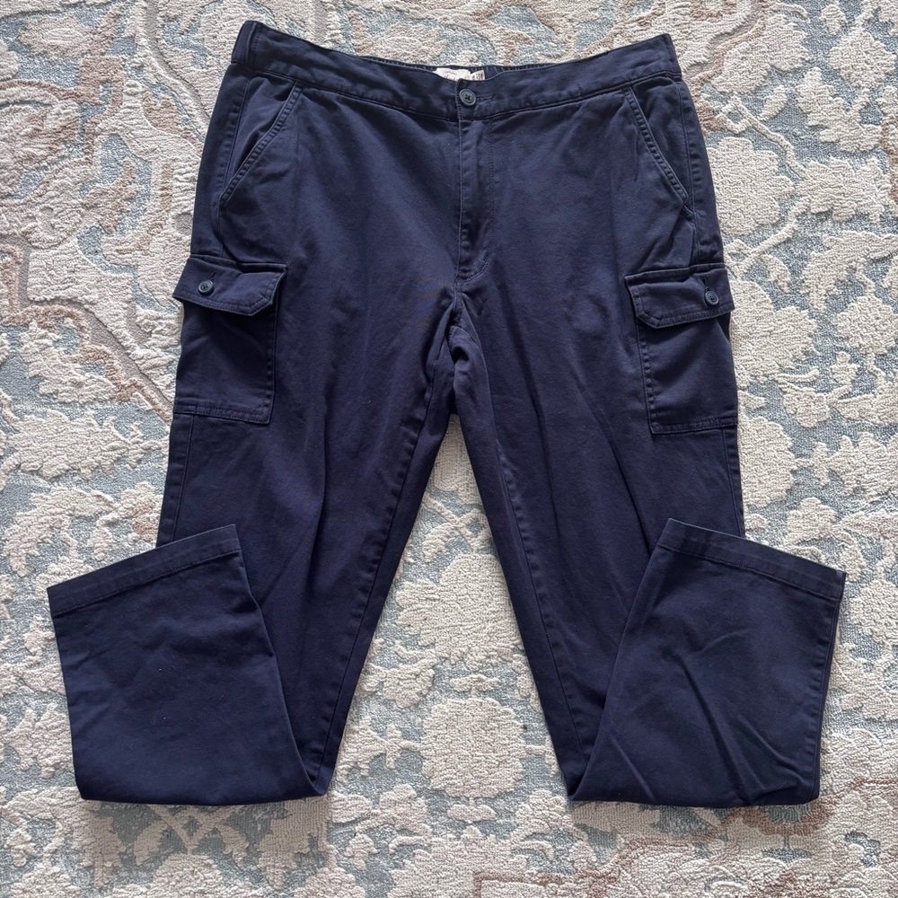 Weatherproof Men’s Navy Drawstring Cargo Pants Size XL